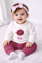 Pumpkin Embroidered Baby Girl Set