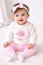 Pumpkin Embroidered Baby Girl Set