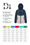 Girl's Windproof Thick Lined Navy Blue-Gray Hooded Coat - 7
