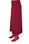 A Knitwear Skirt Bordo - 2
