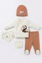 100% Cotton Antiallergic 5-Piece Hospital Release Newborn Baby Set - 2