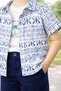 Stylish Patterned Shirt Leaf Print Adjustable Waist Short Sleeve Shorts 3-Piece Set Children's and Baby Clothing Special - 4