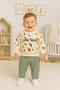 Baby Boy 2-Piece Seasonal Tracksuit Set Cool Man Süzene Embroidered Abstract Printed 6-9-12-18-24Months