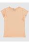 Girl's T-Shirt 6-9 Years Soft Peach