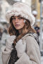 Russian Kalpak Hat Women's Fur Plush Winter Hat, Soft Textured, Warm Keeping Kalpak Model - 3
