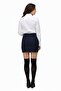 Women's White Waist Seated Silim Fit Shirt Vsrlis - 3