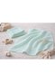 Muslin Baby Blanket 100X100 cm and 3-Piece Diaper 40X40 cm - 100% Cotton (2 Layers) Mint - 4