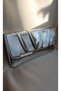 Women's Metallic Silver Envelope Model Design Portfolio Clutch Special Occasion Bag - 3