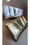 Women's Metallic Silver Envelope Model Design Portfolio Clutch Special Occasion Bag
