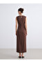 I Zero Roba Collar Gathered Crepe Dress from Freezen Store - 5