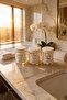 Plastic Clear Jar Bathroom Organizer with Ear Cotton, Makeup Cotton and Cotton Labels