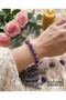 Original Amethyst Cracked Natural Stone Women's Bracelet - 3