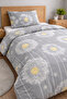 Single Size Fitted Sheet Duvet Cover Set |   Cotton - 2