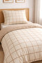 Single Size Fitted Sheet Duvet Cover Set |   Cotton - 2