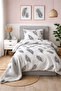 Single Size Fitted Sheet Duvet Cover Set |   Cotton