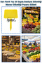 45 Large Size Write-and-Erase Handle Legume Labels, Greengrocer Labels, Market Vendor Labels