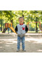 Boy's College Coat Grey Black W Embroidered Fleece-Lined Full Fit - 6