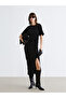 Esvab • Modern & Distinctive Zero Roba Collar Gathered Crepe Dress - 3