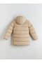 Two Mt Shop Quality Lcw Kids Beige Hooded Boys' Puffer Jacket - 6
