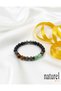 Original Leo Zodiac Natural Stone Bracelet |   Aventurine-Ocher-Eyes-Pyrite-Onyx - 4