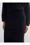Mg Trend'En Black Knitwear Skirt with Elastic Waist - 6