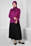 BUTTON DETAILED SKIRT WITH ELASTIC BELI 60422 - 3