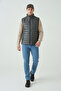 Men's Lined Khaki Windproof Sports Inflatable Vest - 3