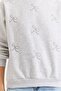Women's Ribbon Embroidered Sweater Three Thread Black - 5