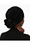 Luxury Ribbed Back Chiffon Accessory Black Ready-To-Wear Turban Hijab Bonnet Suitable for Medical Use - 5