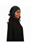 Luxury Ribbed Back Chiffon Accessory Black Ready-To-Wear Turban Hijab Bonnet Suitable for Medical Use - 8