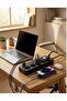 قابس كهربائي 5 مخارج مع حماية حرارية للأطفال، 3 منافذ USB، 2 منفذ Type-C، كابل 5 أمتار، 2500 واط - 6