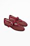 Cody Burgundy Big Mesh Belt Detailed Babet - 5