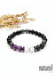 Pisces Natural Stone Bracelet |   Bloodstone-Amethyst-Crystal Quartz - 2