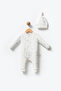 100% Cotton 2-Piece Baby Romper Set – Kuzucuk & Koala, Zippered, with Hat, Newborn 0-9 Months, Gift Boxed - 4
