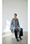 Women's Hooded Textured Poncho - 2