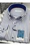 Slim Fit Long Sleeve Premium Thick Striped Collar Buttoned Gift Boxed Easy-Iron Men's Shirt F - 2