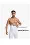 Body Shaper High Waist Firming and Belly Tightening Men's Boxer Corset White - 4