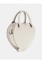 Atabey Heart Shaped Women's White Crossbody Bag Hwqg9894770-Off - 2