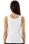 6-Pack Economical Pack 100% Cotton Breathable Rib Fabric Wide Strap White Women's Tank Top Ozt6-511 - 4