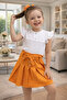 Girl's 2-7 Years Old Ruffled Blouse and Belted Skirt - 6