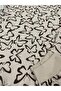 Girls' Pajama Set Brown Butterfly Pattern 100% Cotton Single Jersey Fabric Long Sleeves - 6
