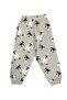 Unisex Children's Pajama Set Penguen Snowman Pattern 100% Cotton Single Jersey Fabric Crew Neck Long Sleeves - 5