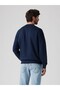 Men's Navy Blue Crew Neck Sweatshirt 34257-0001 - 8