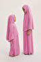 Islamic Girls' Two-Piece Prayer Set Pink - 4