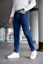 Men's Blue Slim Fit Lycra Jean Trousers - 2