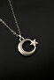 Steel Chain Moon Star Necklace - 3