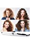 Professional Thin Hair Curler 9mm White/Black - 3