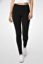 Women Plain Pull On Leggings, Black - 3