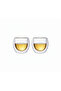 2 Pieces New Design Double Walled Glass 250 ml 2 Pieces Fma03251 - 2