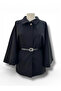 Our Black Cashmere Poncho Model